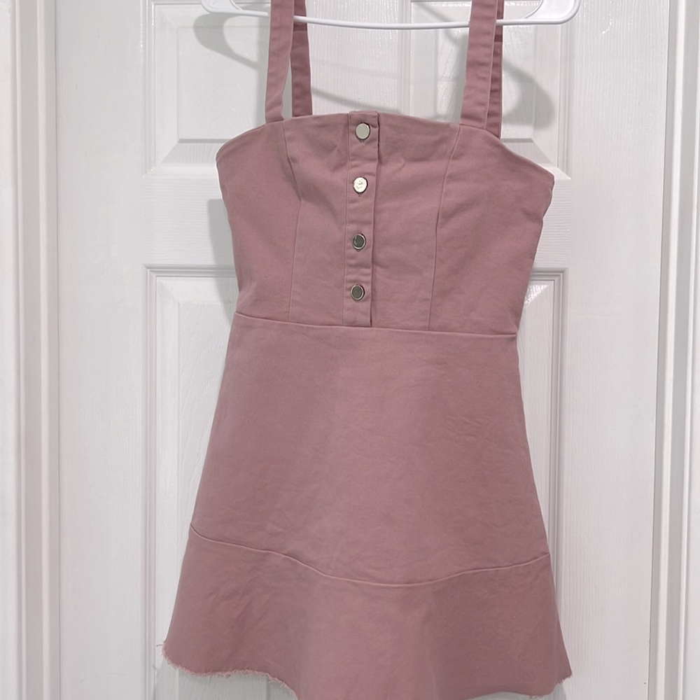 Superdowm Denim Button Up Dress - Picture 4 of 5